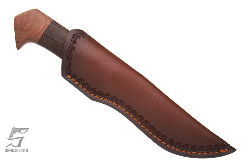 Ніж мисливський Grand Way 1853 Вовк (mirror polish, дерево, чохол шкіра) product_00c372bf-4bc2-ba06-49ae-a49ddb04430a фото