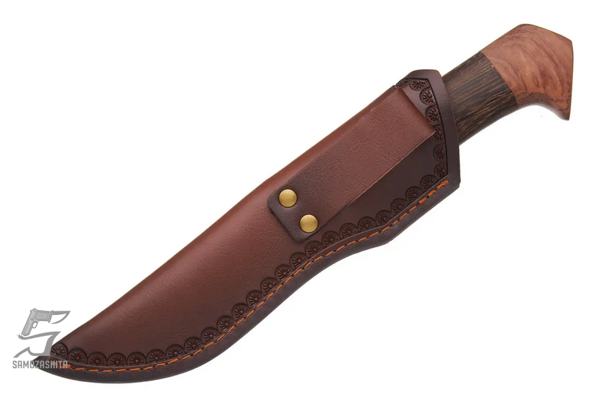Ніж мисливський Grand Way 1853 Вовк (mirror polish, дерево, чохол шкіра) product_00c372bf-4bc2-ba06-49ae-a49ddb04430a фото