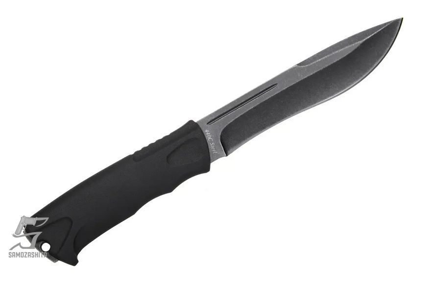 Ніж нескладний Grand Way 2785 UB (black stonewash, полімерні ножни) product_370fb396-cb35-39de-7059-9827e8cef6f5 фото