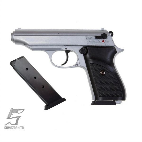 Сигнальний (холостий) пістолет SUR 2608 Matte Chrome HOL-24 фото