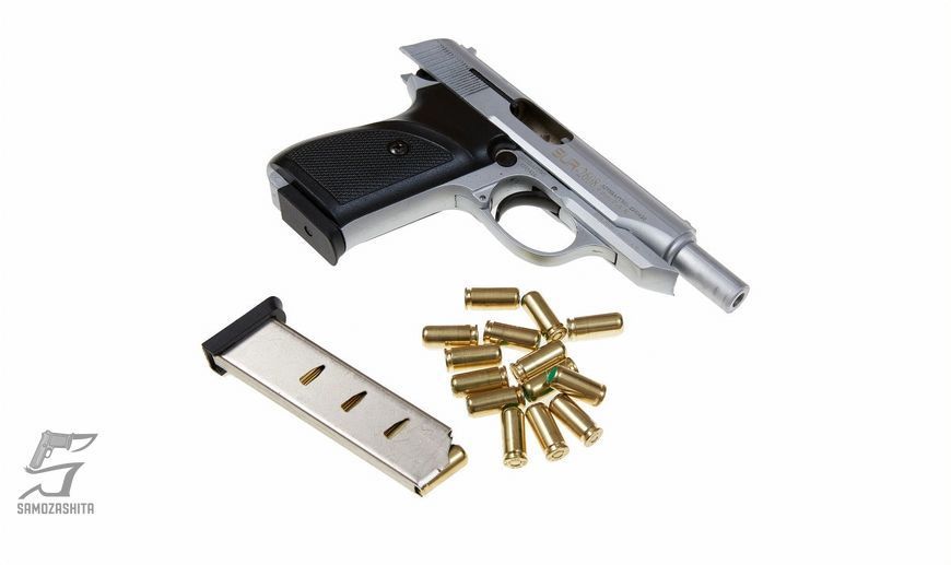 Сигнальний (холостий) пістолет SUR 2608 Matte Chrome HOL-24 фото