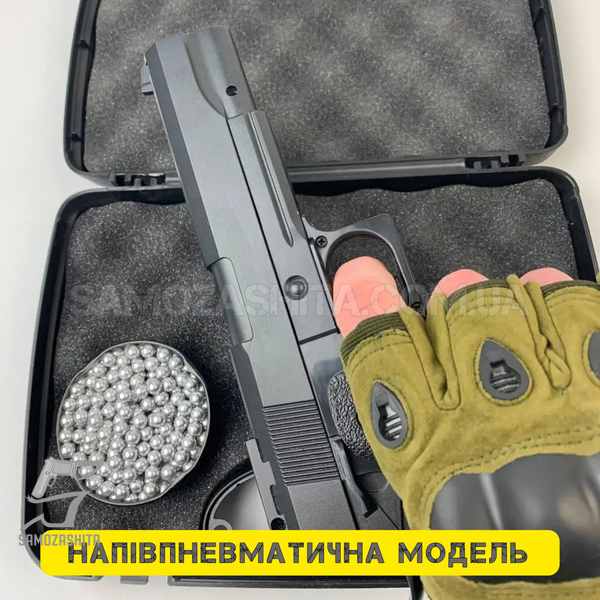 Полупневматический пистолет Colt (металлический, 6 мм, 500 г) STK-05 фото