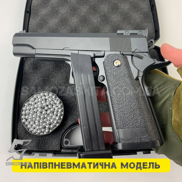 Полупневматический пистолет Colt (металлический, 6 мм, 500 г) STK-05 фото
