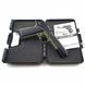 Стартовый пистолет Kuzey 911 black/haki, чёрные рукоятки, с дополнительным магазином HOL-08 фото 10