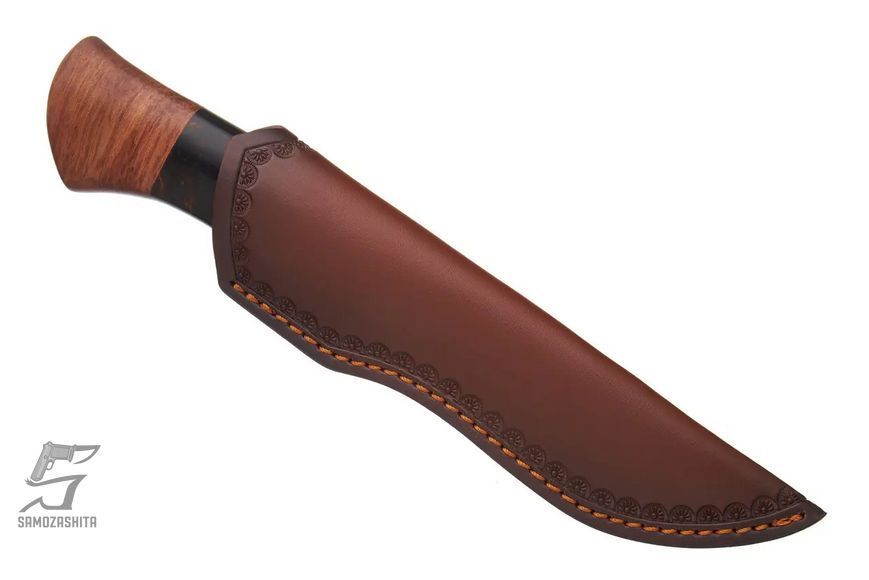 Ніж мисливський Grand Way 1819 Сохатий (mirror polish, дерево, чохол шкіра) product_1a96ea50-3b3b-1e9c-d728-899dd4a13235 фото